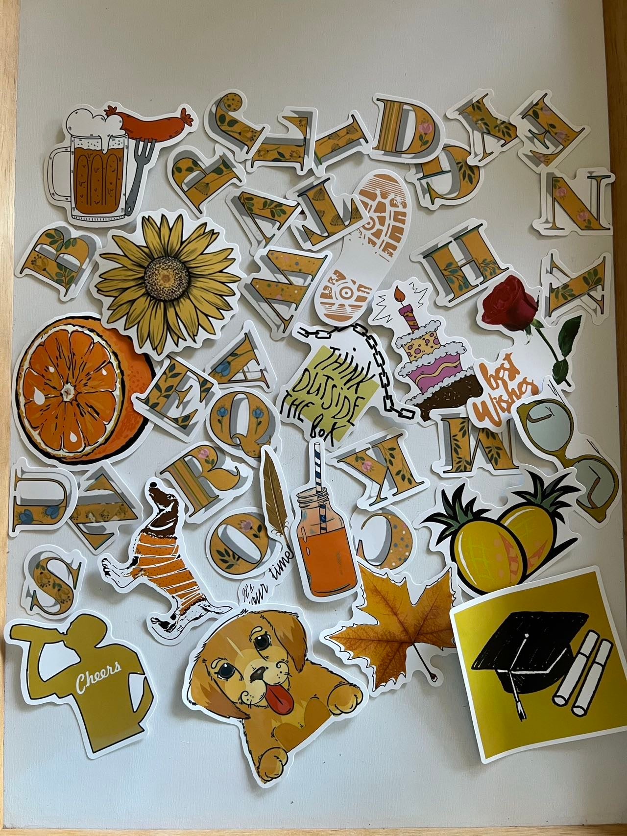 Fall Colored Stickers